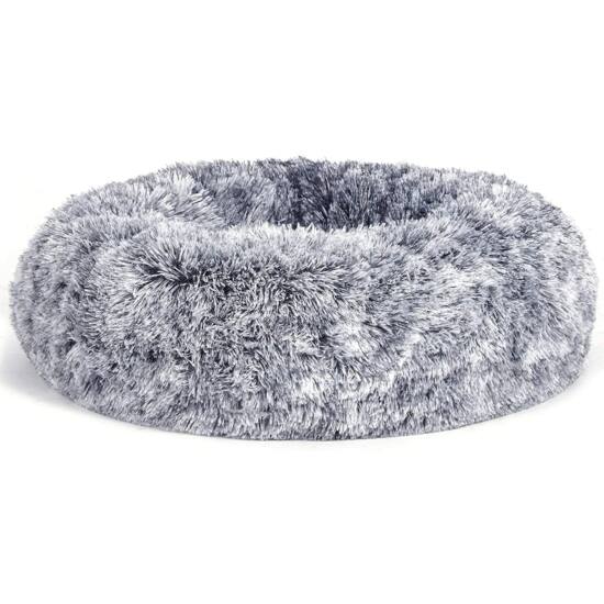 krevet za pse, krevet za mačke, mekana pliš površina, 70 cm, siva | FEANDREA-vitahome.hr