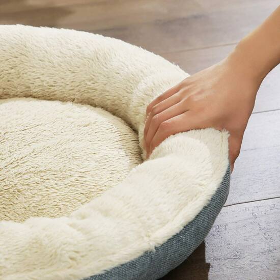 krevet za pse, krevet za mačke, u obliku krafne promjera 65 cm, sive boje | FEANDREA-vitahome.hr