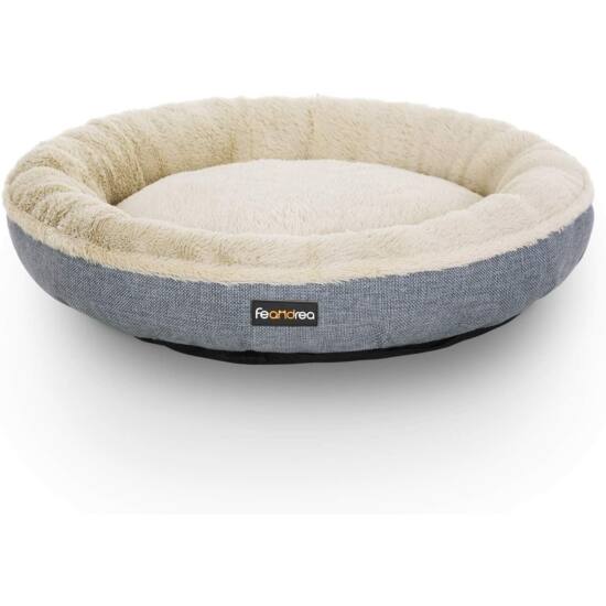 krevet za pse, krevet za mačke, u obliku krafne promjera 65 cm, sive boje | FEANDREA-vitahome.hr