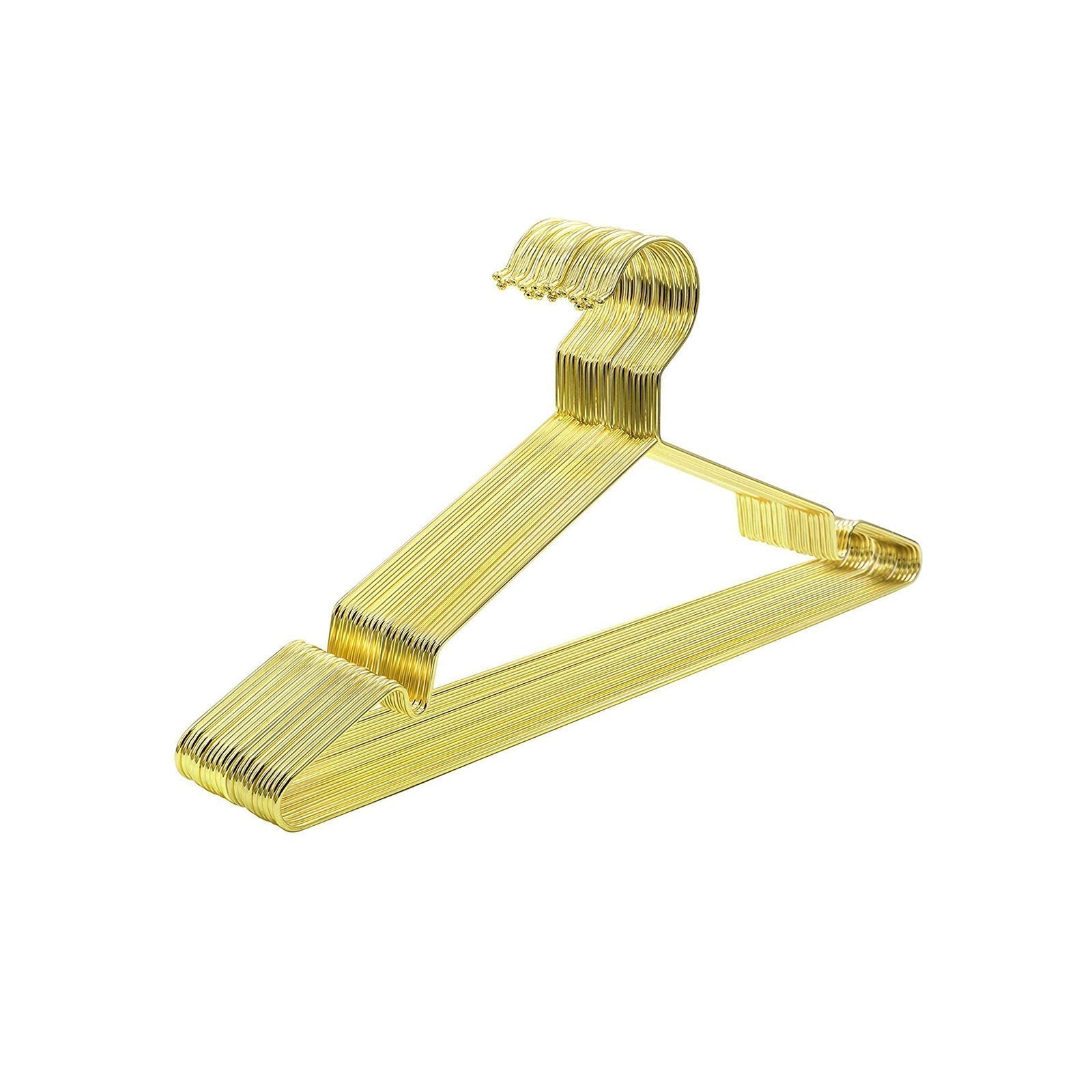 Kromirane vješalice za kapute 20 kom, 42 x 21 x 0,3 cm, zlatne | SONGMICS-vitahome.hr