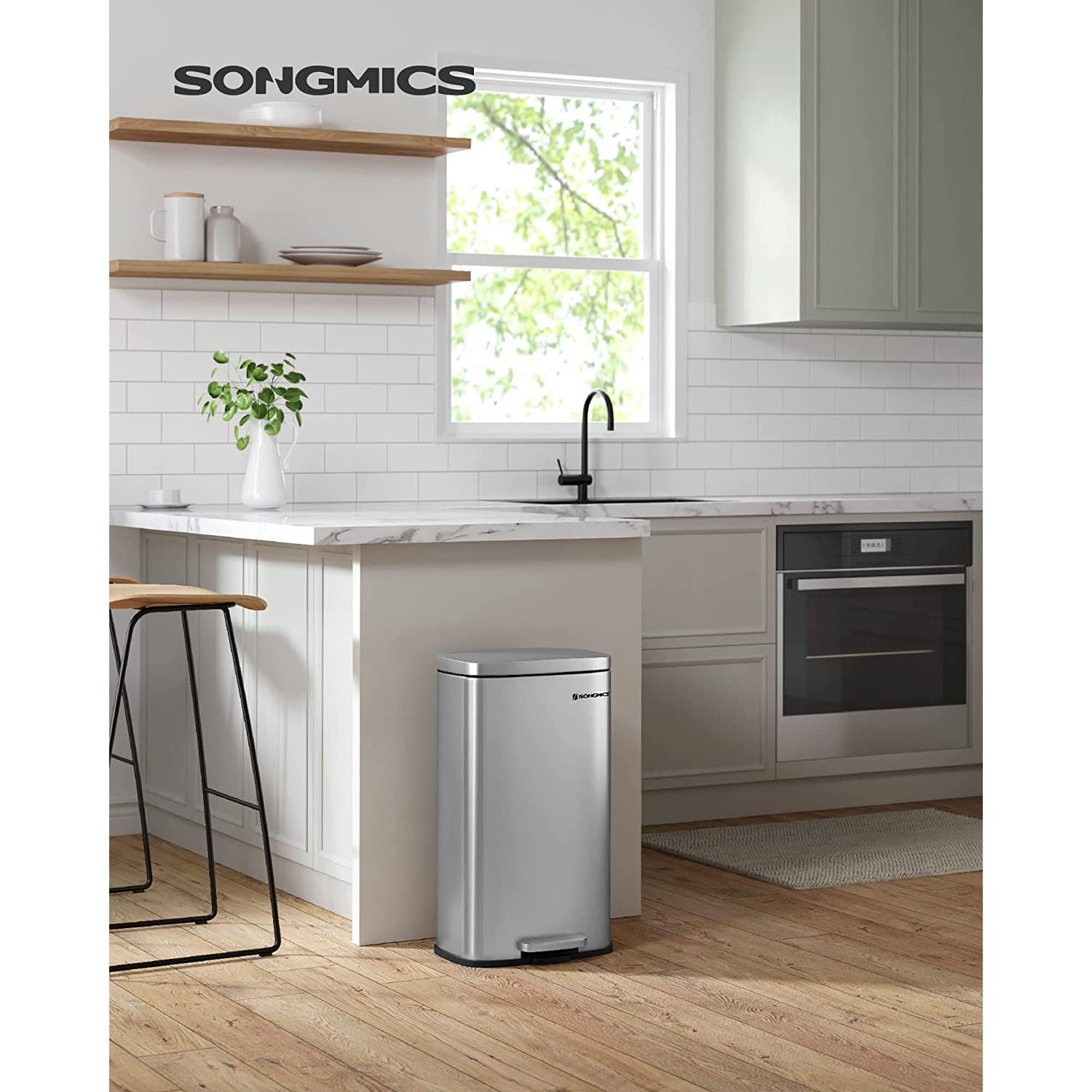 Kuhinjska kanta za otpatke s plastičnom unutarnjom kantom 30 L | SONGMICS-vitahome.hr
