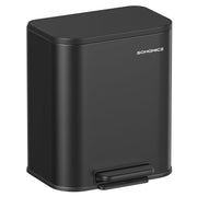 Kuhinjska kanta za smeće s pedalom, 20 L čelična, tinta crna