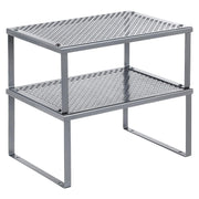 Kuhinjski stalak, organizator za začine, set od 2 komada 22,9 x 32,0 x 15,5 cm/21,8 x 32 x 13,7 cm, srebrni | SONGMICS-vitahome.hr