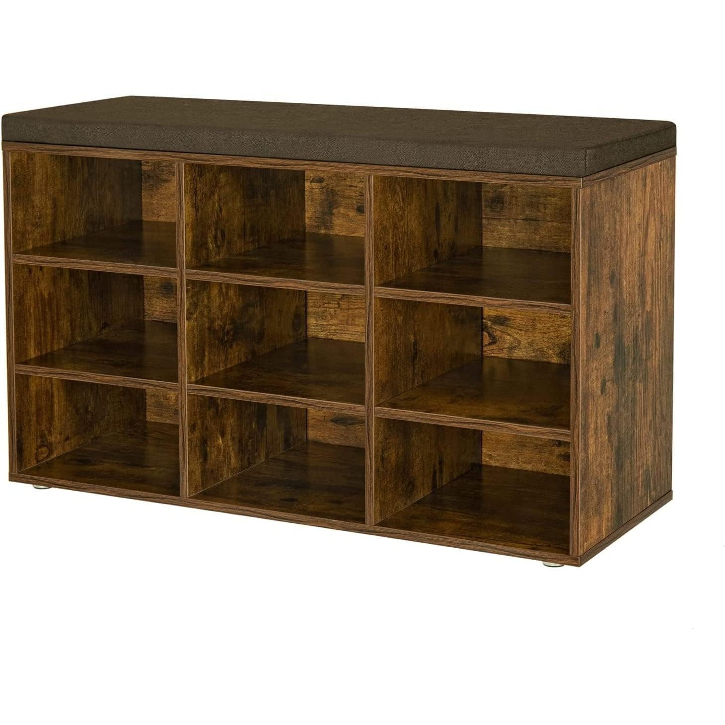 Kupa za odlaganje obuće s podstavljenim sjedalom, 30,3x78,5x48 cm, smeđa | VASAGLE-vitahome.hr