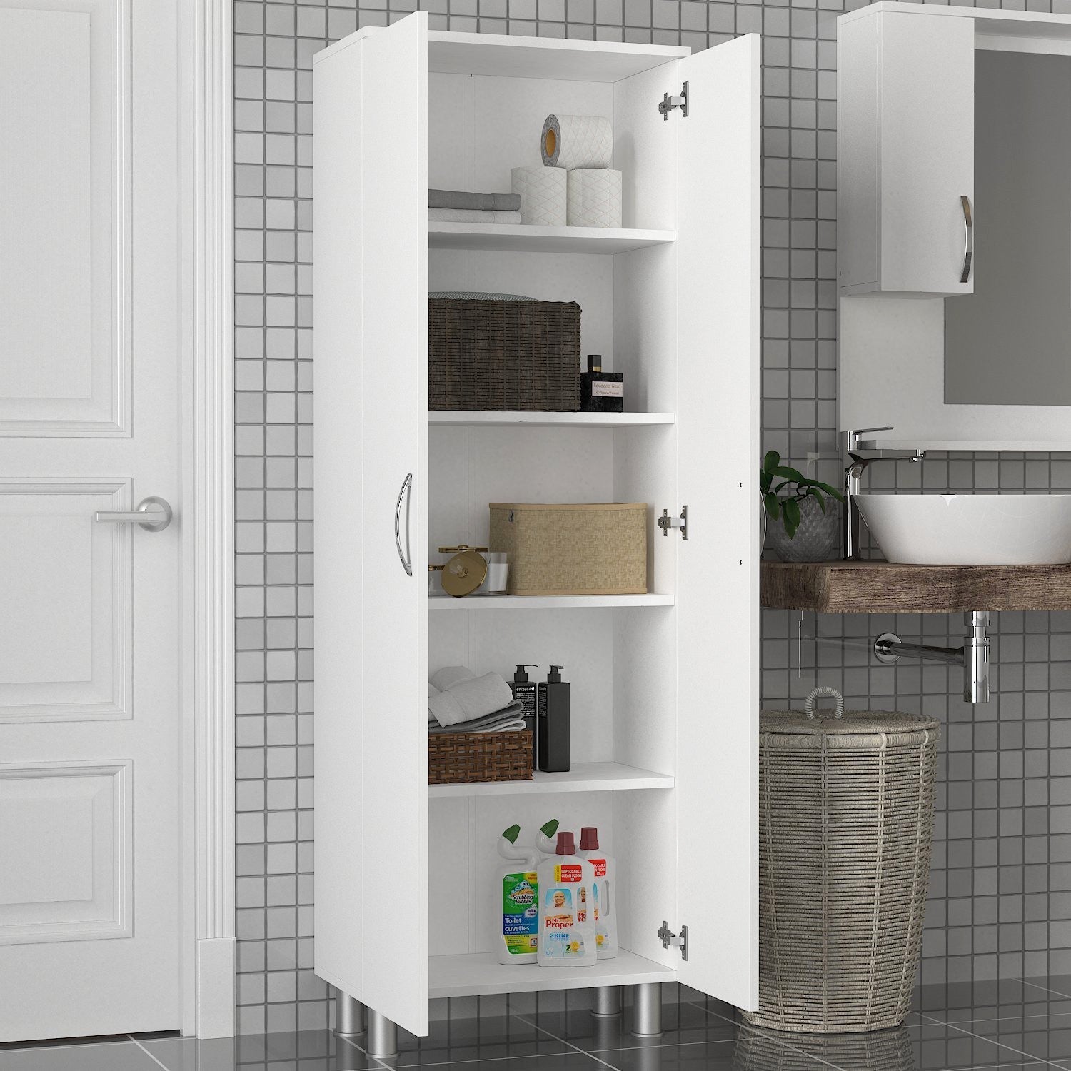 Kupaonski ormarić Arizona 2 Kapak - White | AG-vitahome.hr
