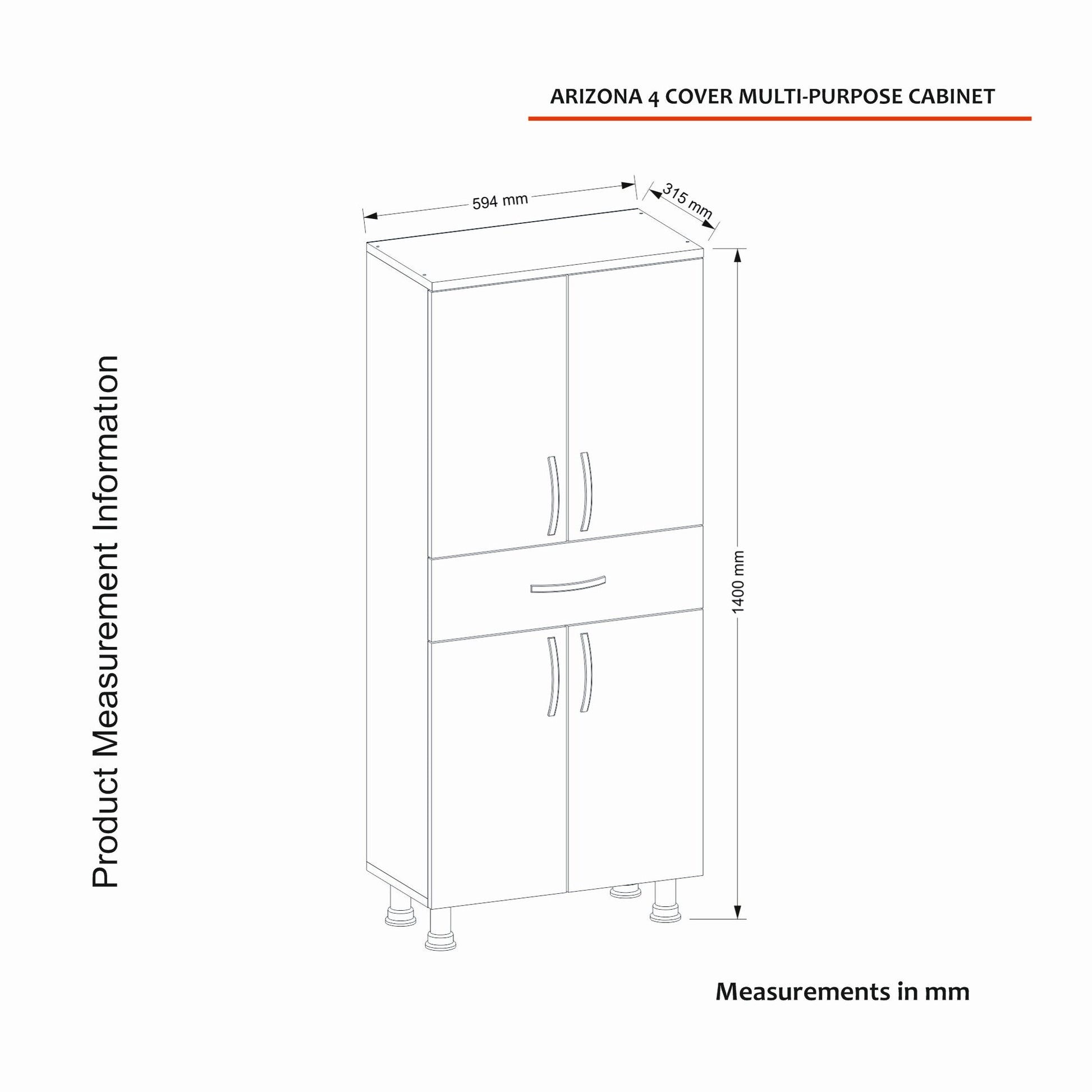 Kupaonski ormarić Arizona 4 Doors | AG-vitahome.hr