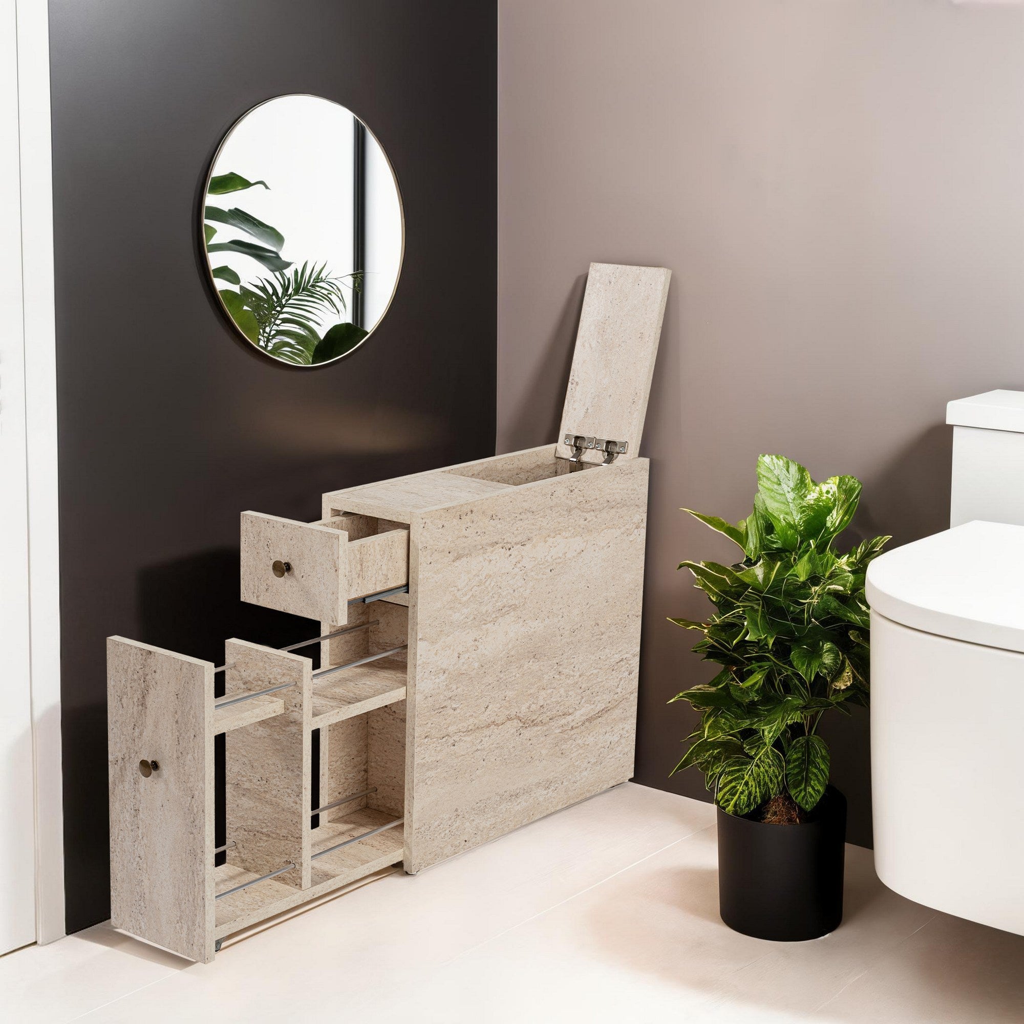 Kupaonski ormarić Calencia - Travertine | AG-vitahome.hr