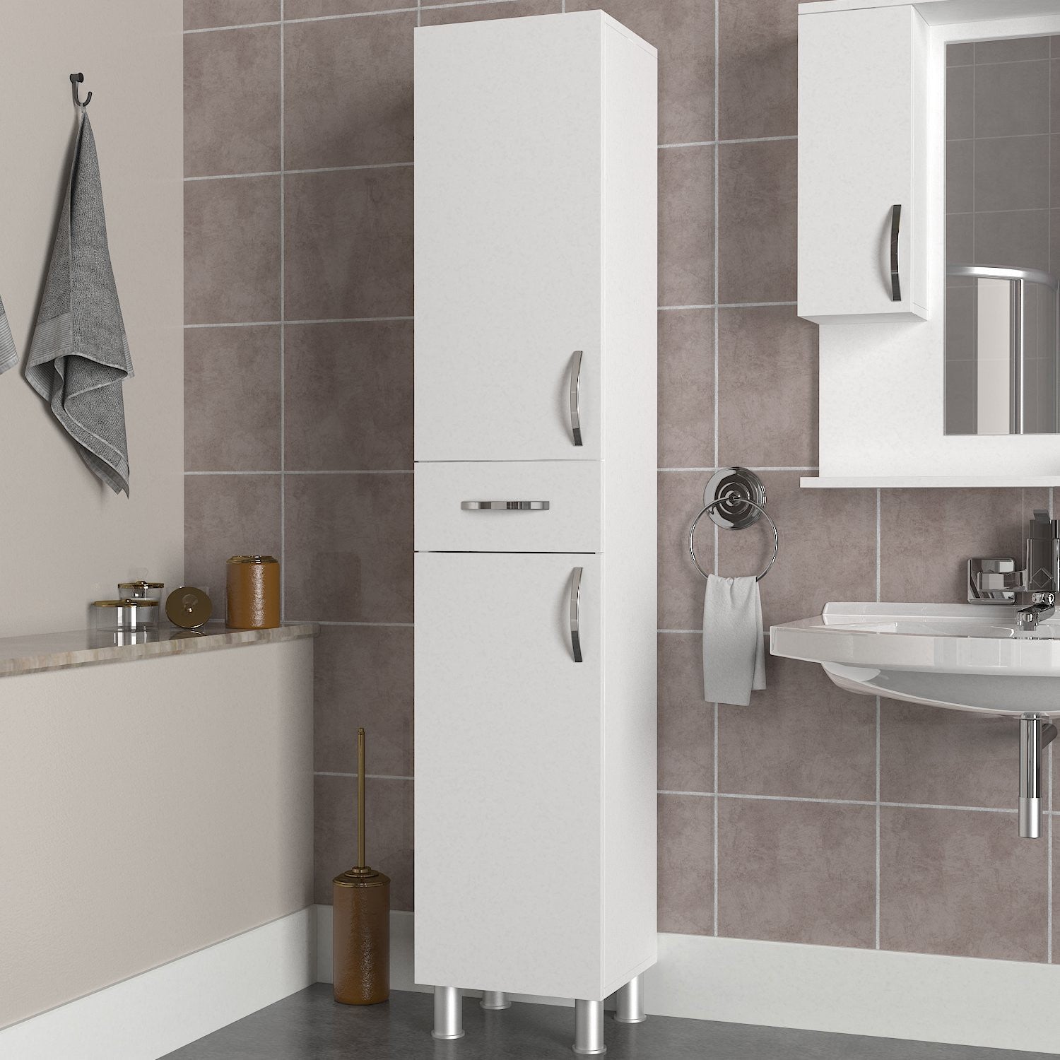 Kupaonski ormarić Selin - White | AG-vitahome.hr