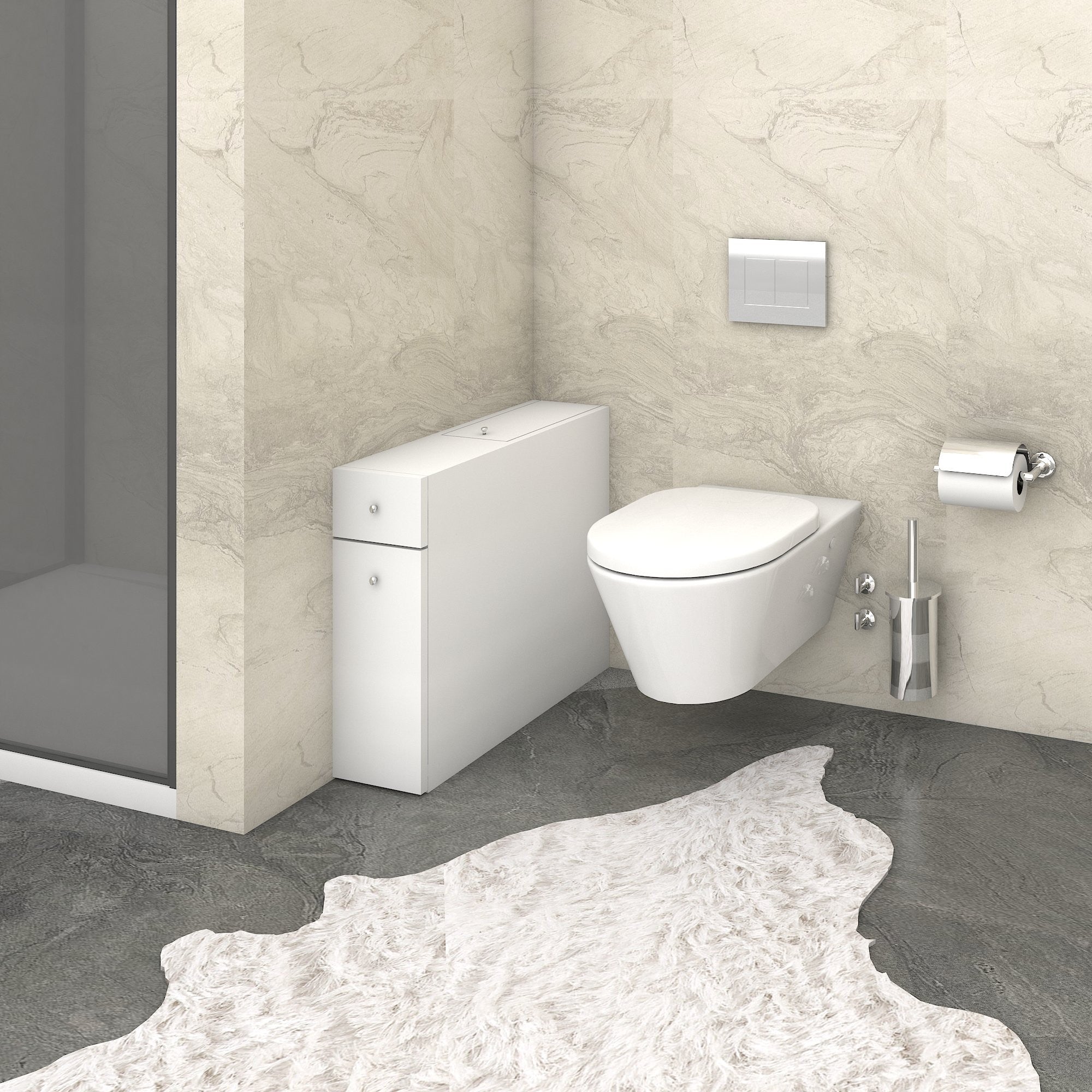 Kupaonski ormarić Smart - White | AG-vitahome.hr