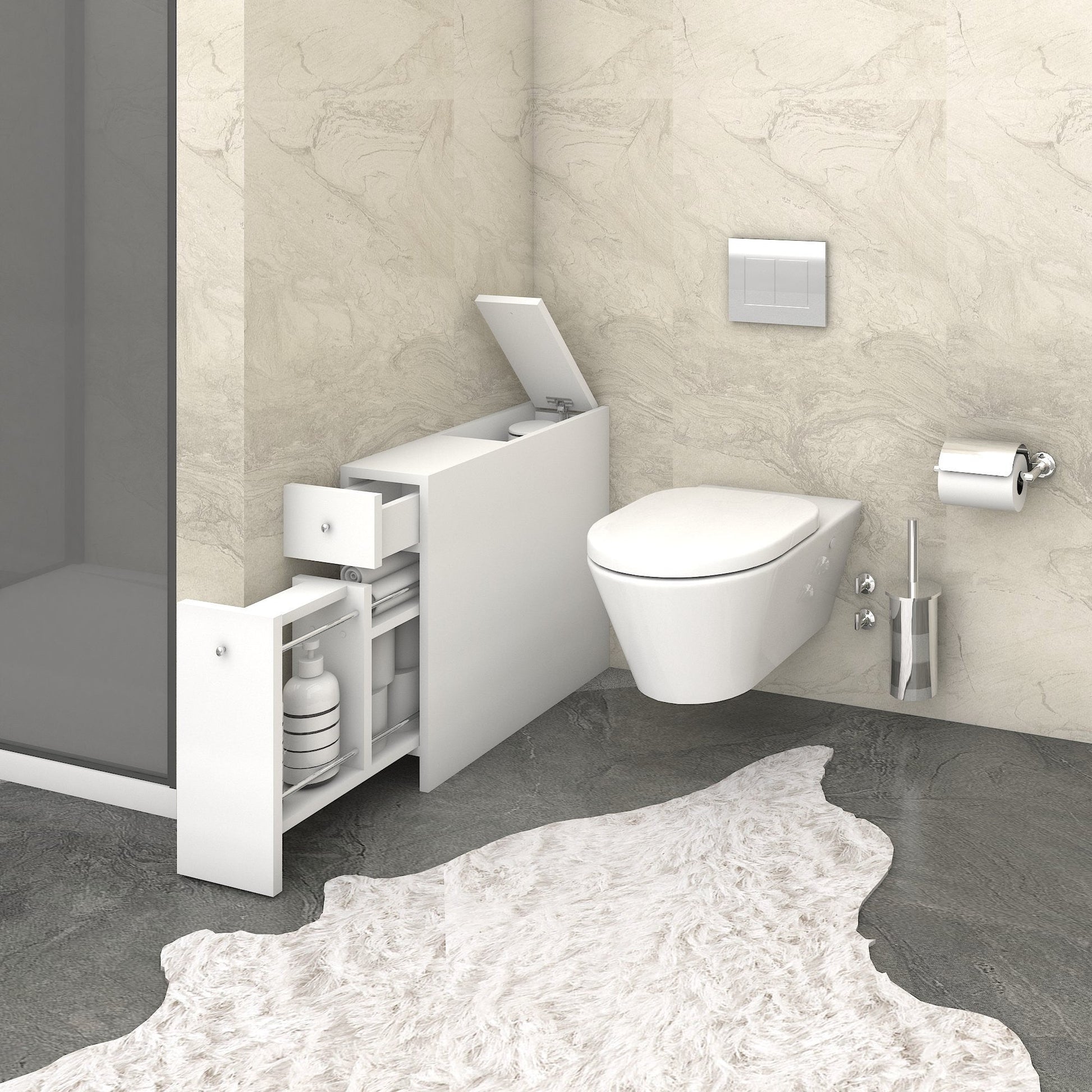 Kupaonski ormarić Smart - White | AG-vitahome.hr