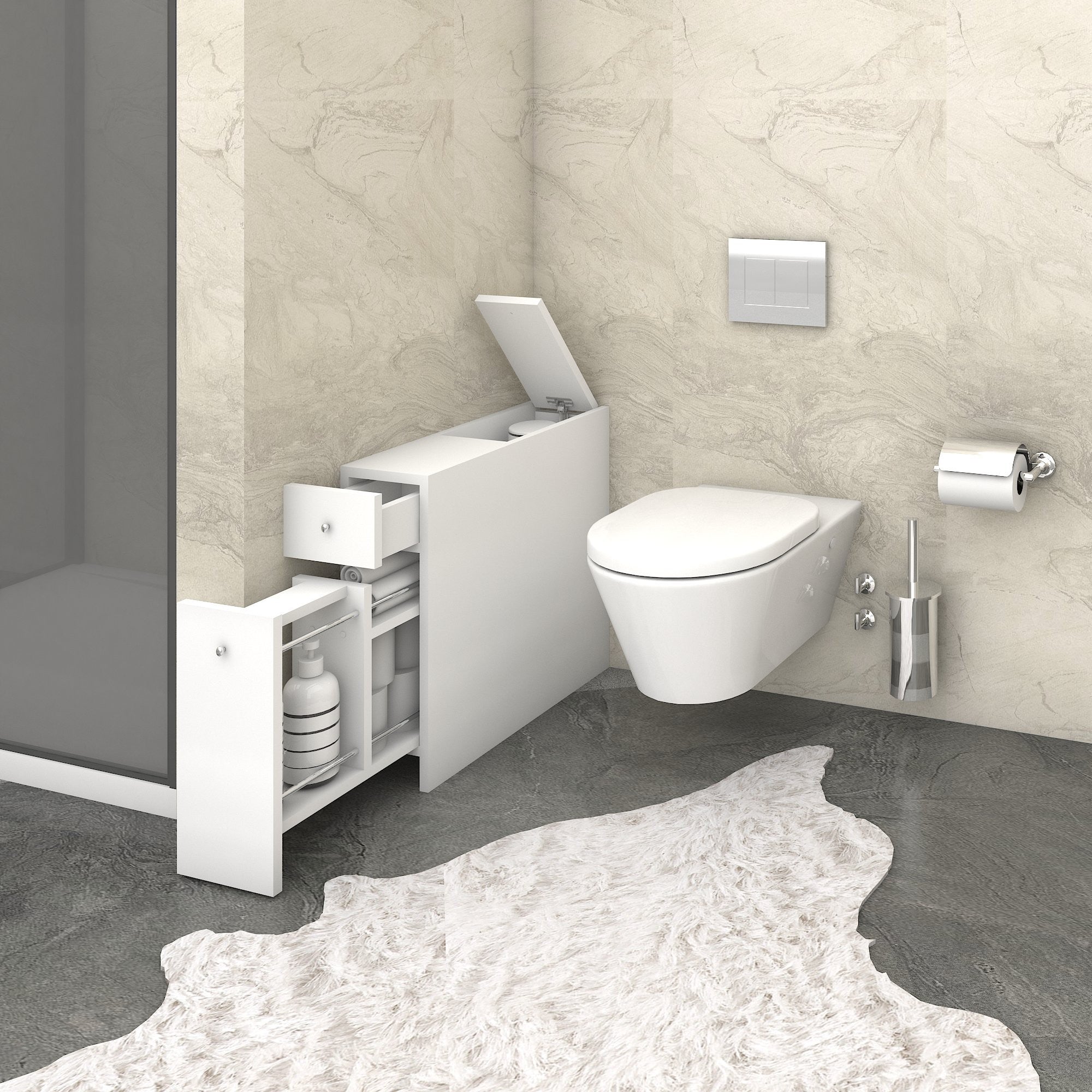 Kupaonski ormarić Smart - White | AG-vitahome.hr