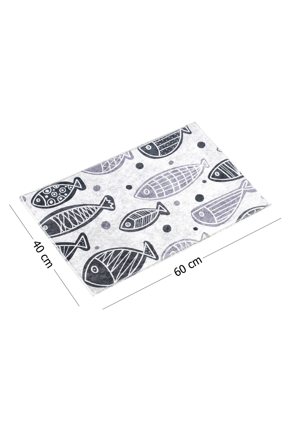 Kupaonski prostirač Fish Djt - Bijela (40 x 60) | AG-vitahome.hr