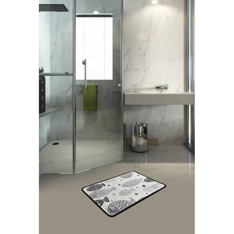Kupaonski prostirač Fish Djt - Bijela (40 x 60) | AG-vitahome.hr