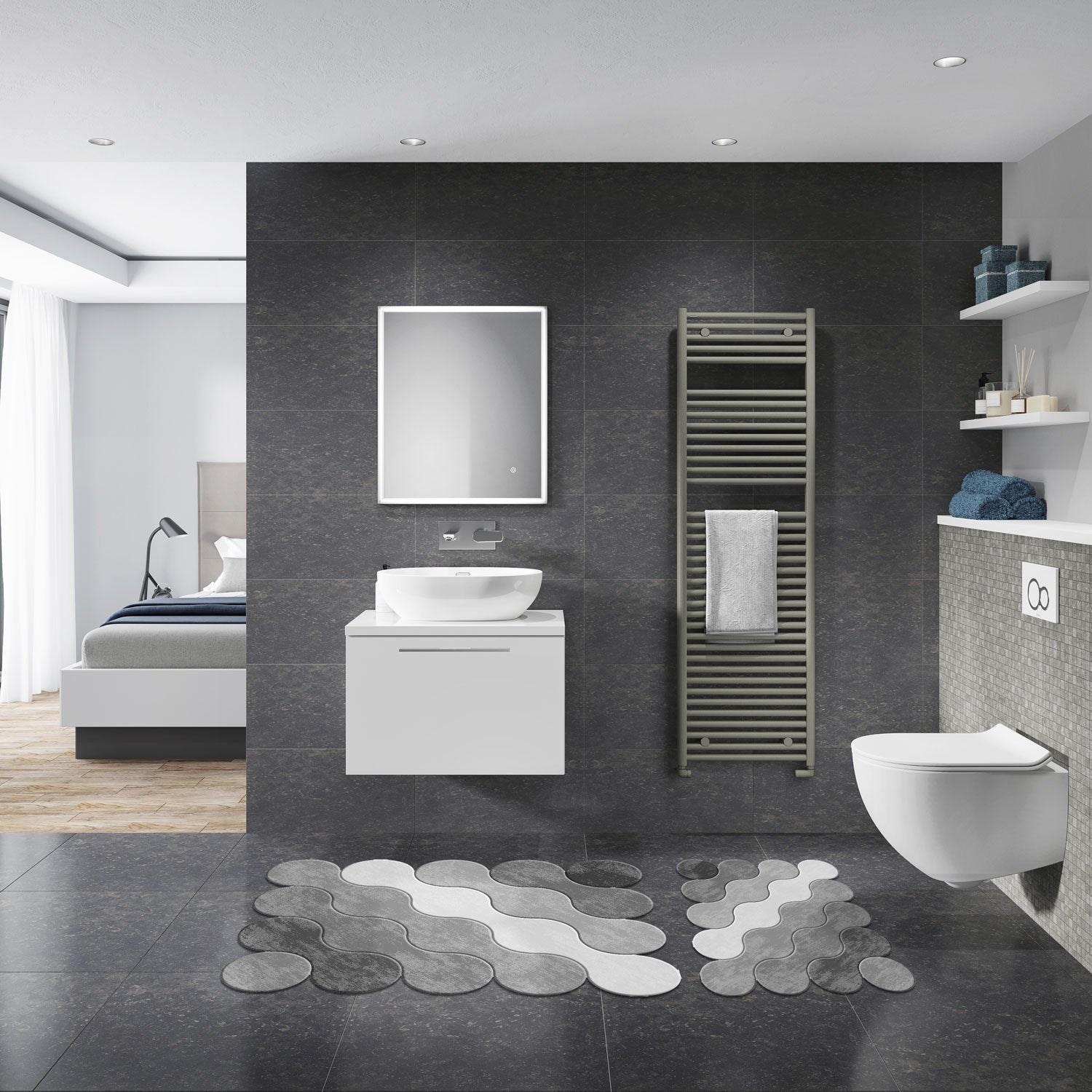 Kupaonski prostirač Postavi (2 kom) 21011715Gr | AG-vitahome.hr