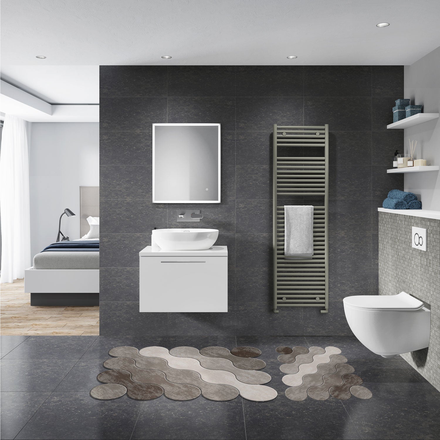 Kupaonski prostirač Postavi (2 kom) 21011715Ka | AG-vitahome.hr