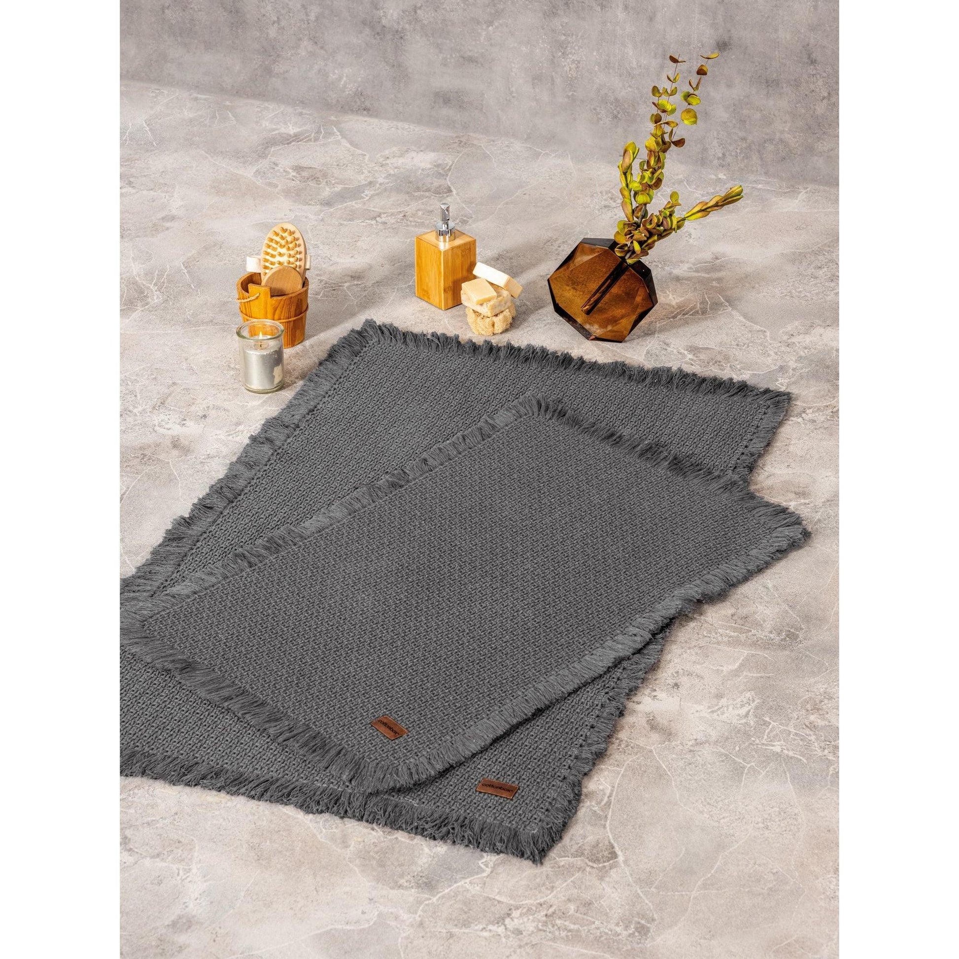 Kupaonski prostirač Postavi (2 kom) Bath Rug - Antracit | AG-vitahome.hr