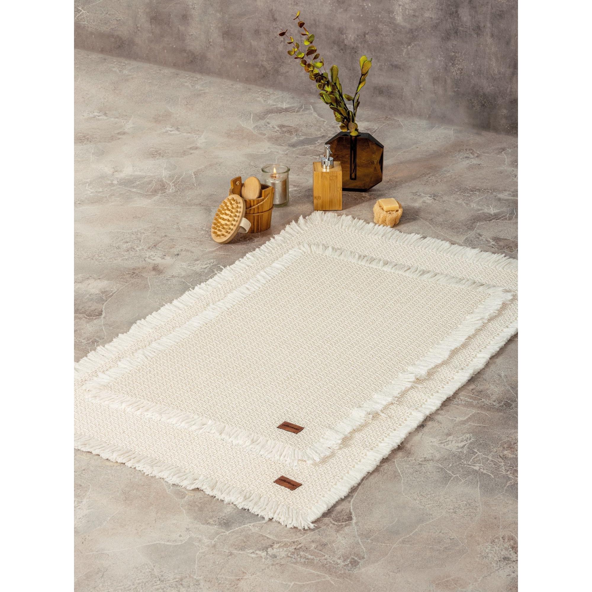 Kupaonski prostirač Postavi (2 kom) Bath Rug - Krema | AG-vitahome.hr