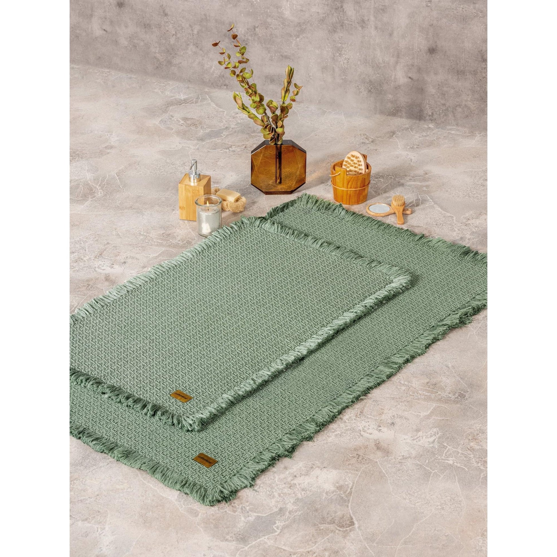 Kupaonski prostirač Postavi (2 kom) Bath Rug - Zelena | AG-vitahome.hr