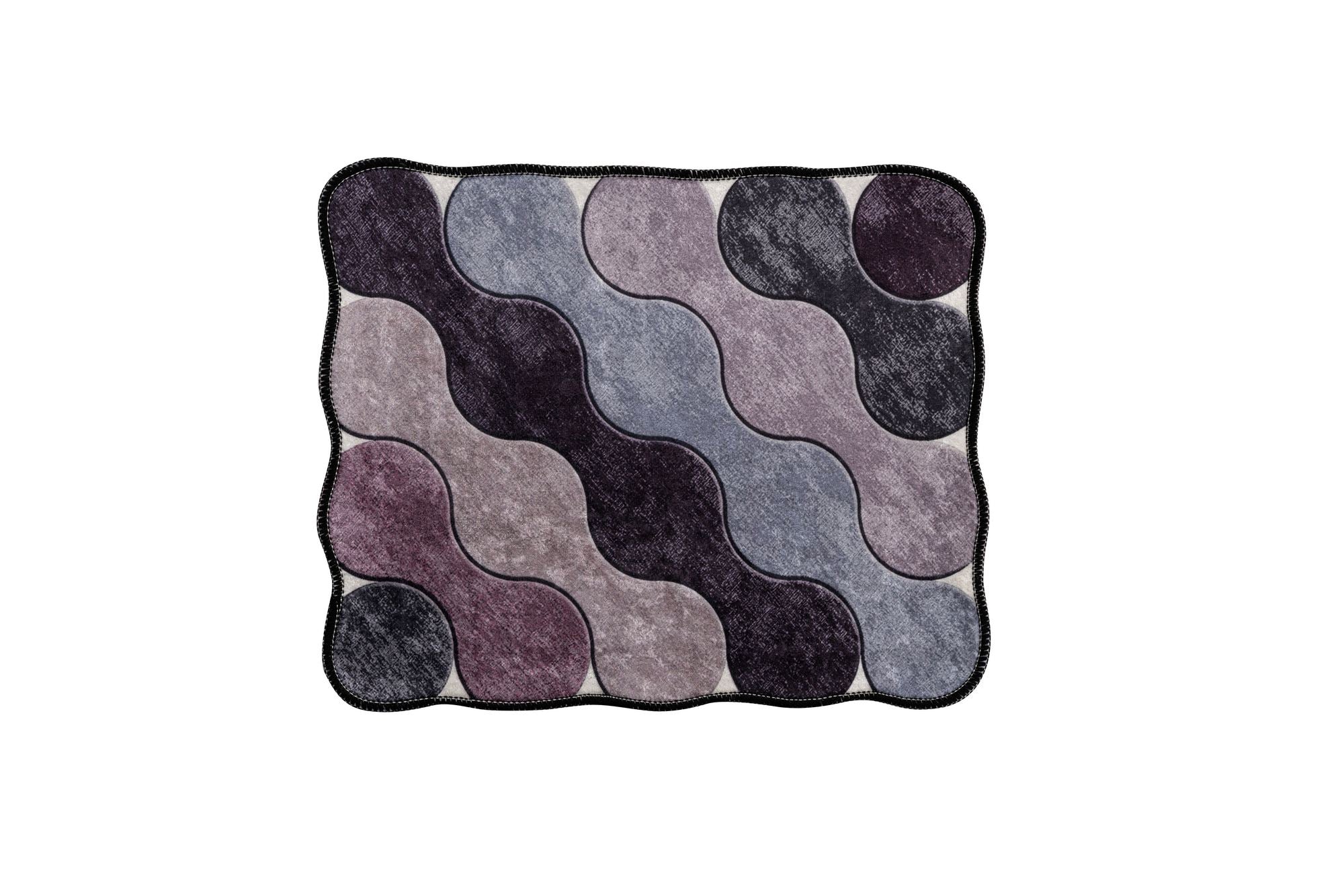 Kupaonski prostirač Postavi (2 kom) Circle - Purple | AG-vitahome.hr