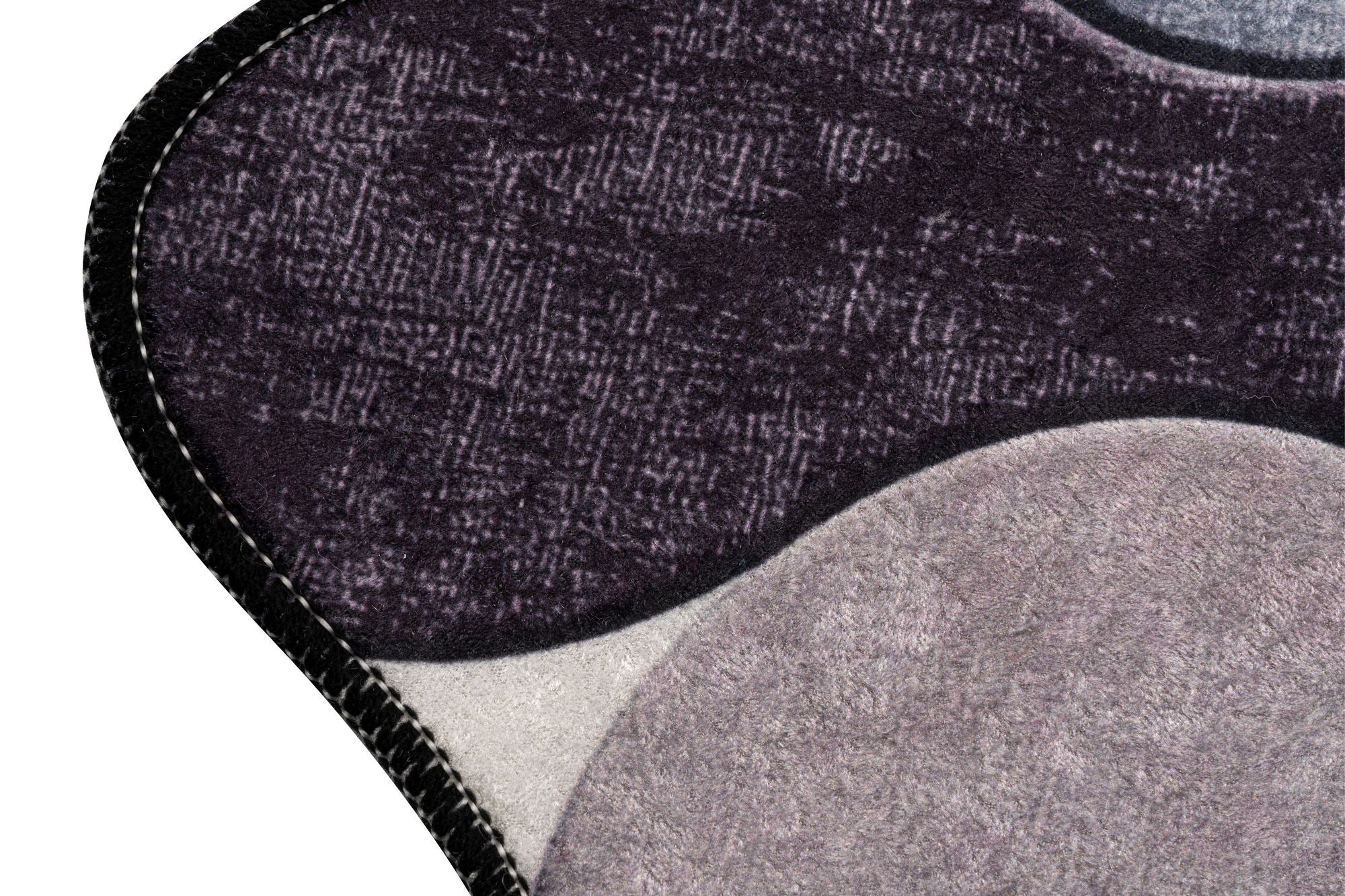 Kupaonski prostirač Postavi (2 kom) Circle - Purple | AG-vitahome.hr
