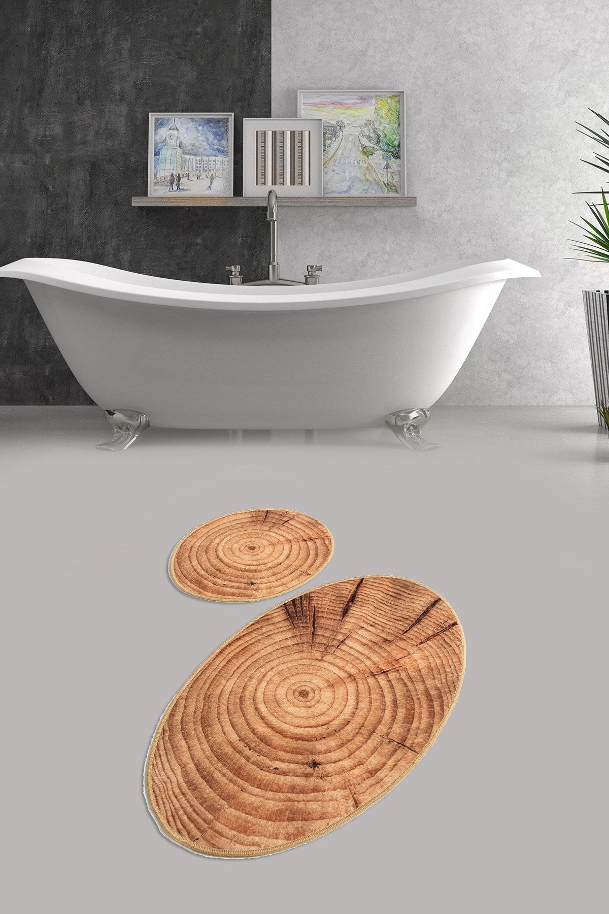 Kupaonski prostirač Postavi (2 kom) Wood Djt | AG-vitahome.hr
