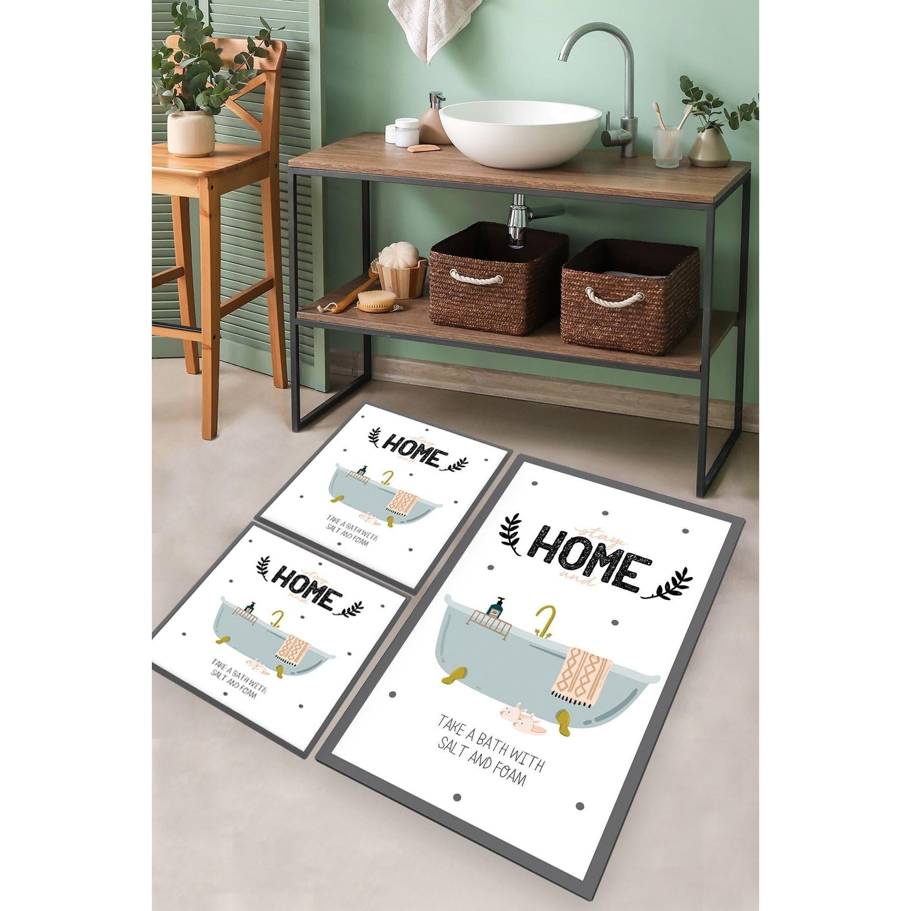 Kupaonski prostirač Postavi (3 kom) Bathtub | AG-vitahome.hr