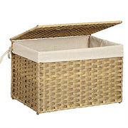 Kutija za pohranu u rattan stilu, 55,5 x 34 x 34 cm, prirodna boje | SONGMICS-vitahome.hr