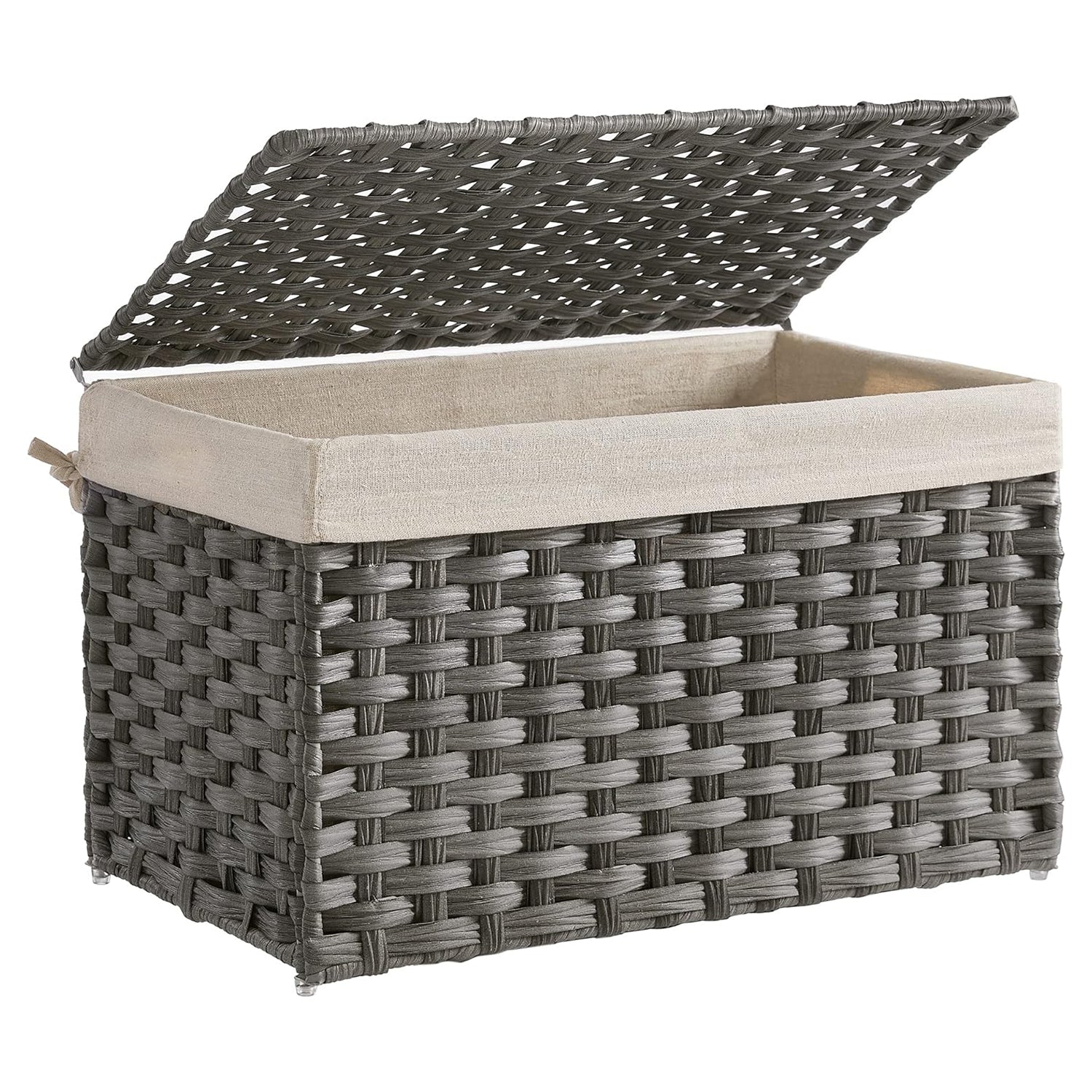 Kutija za pohranu u stilu ratana, košara za pohranu, 65 litara, siva| SONGMICS | SONGMICS-vitahome.hr