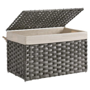 Kutija za pohranu u stilu ratana, košara za pohranu, 65 litara, siva| SONGMICS | SONGMICS-vitahome.hr