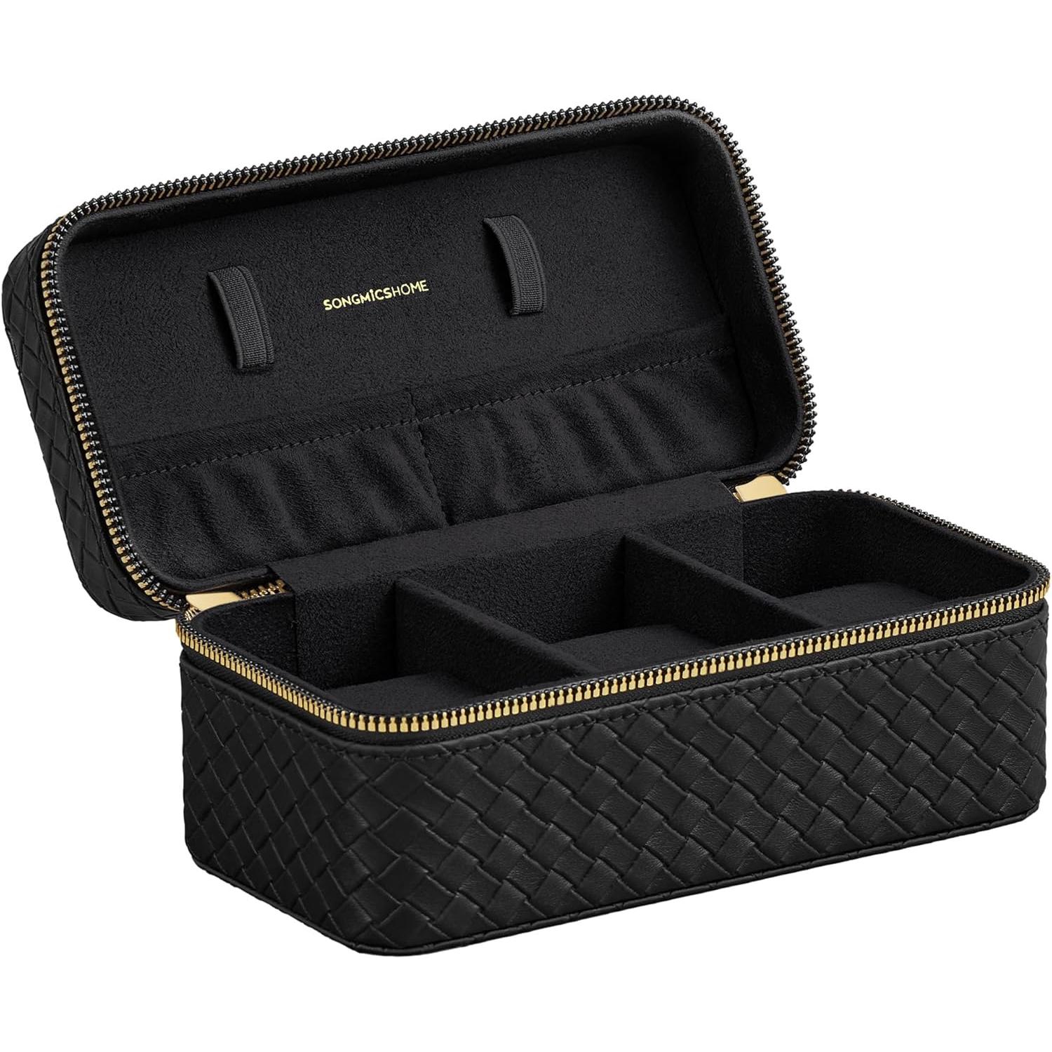 Kutija za satove od PU kože, 10 x 20 x 9 cm, crne boje | SONGMICS-SONGMICS-Vita Home