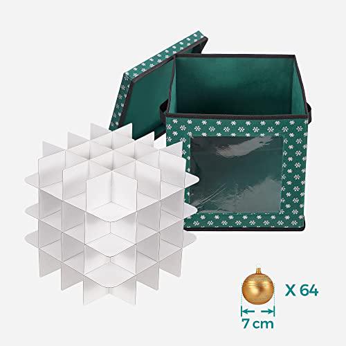 Kutije za pohranu, set od 3 komada za pohranu kockica za božićnu dekoraciju, zelene boje