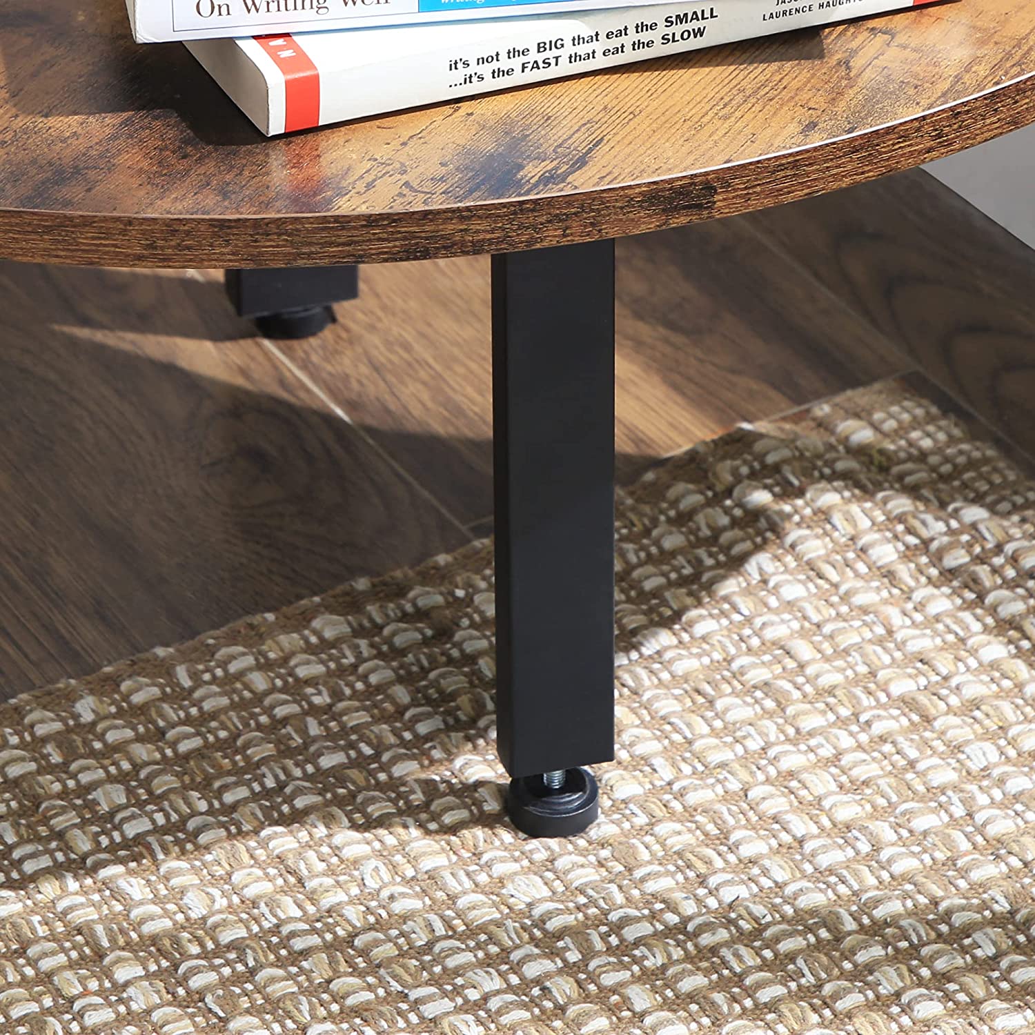 Kutna polica, polica za knjige s 5 etaža, 34,2 x 34,2 x 158,8 cm, smeđe boje | VASAGLE-VASAGLE-Vita Home