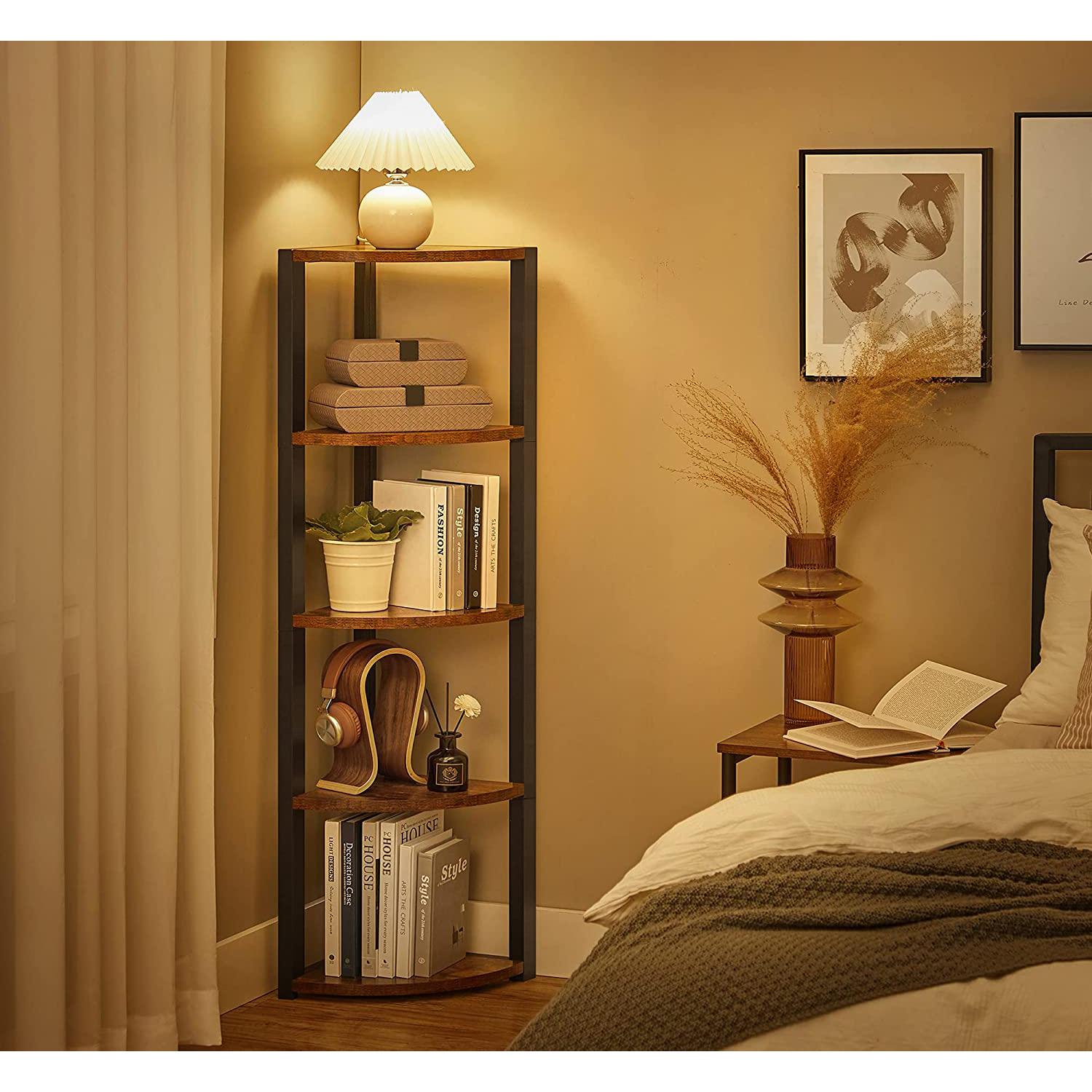 Kutna polica s 5 razina, industrijski stil, 30 x 129,5 x 30 cm | VASAGLE-vitahome.hr