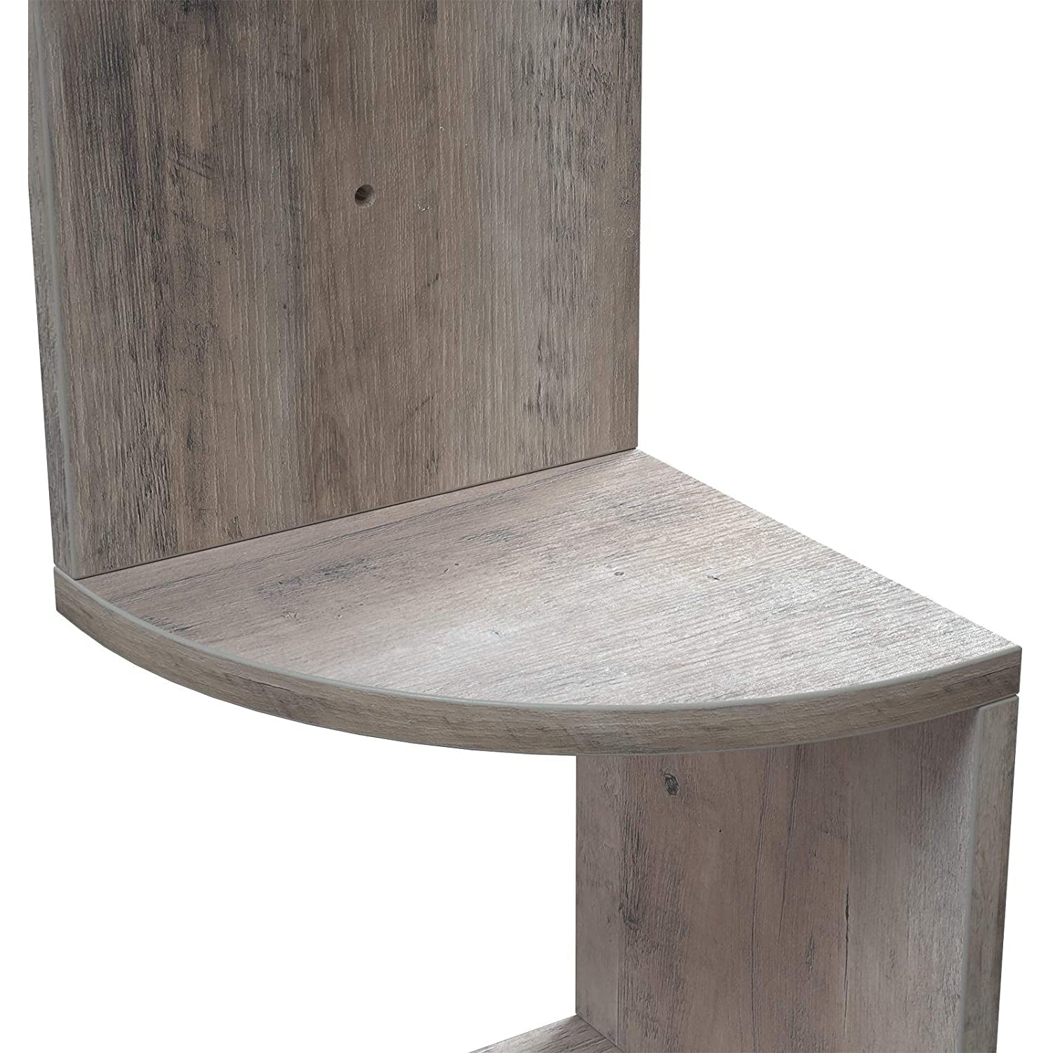 Kutna, zidna polica na 5 razina, cik-cak dizajn, 20 x 20 x 127,5 cm, sivo-bež | VASAGLE-vitahome.hr