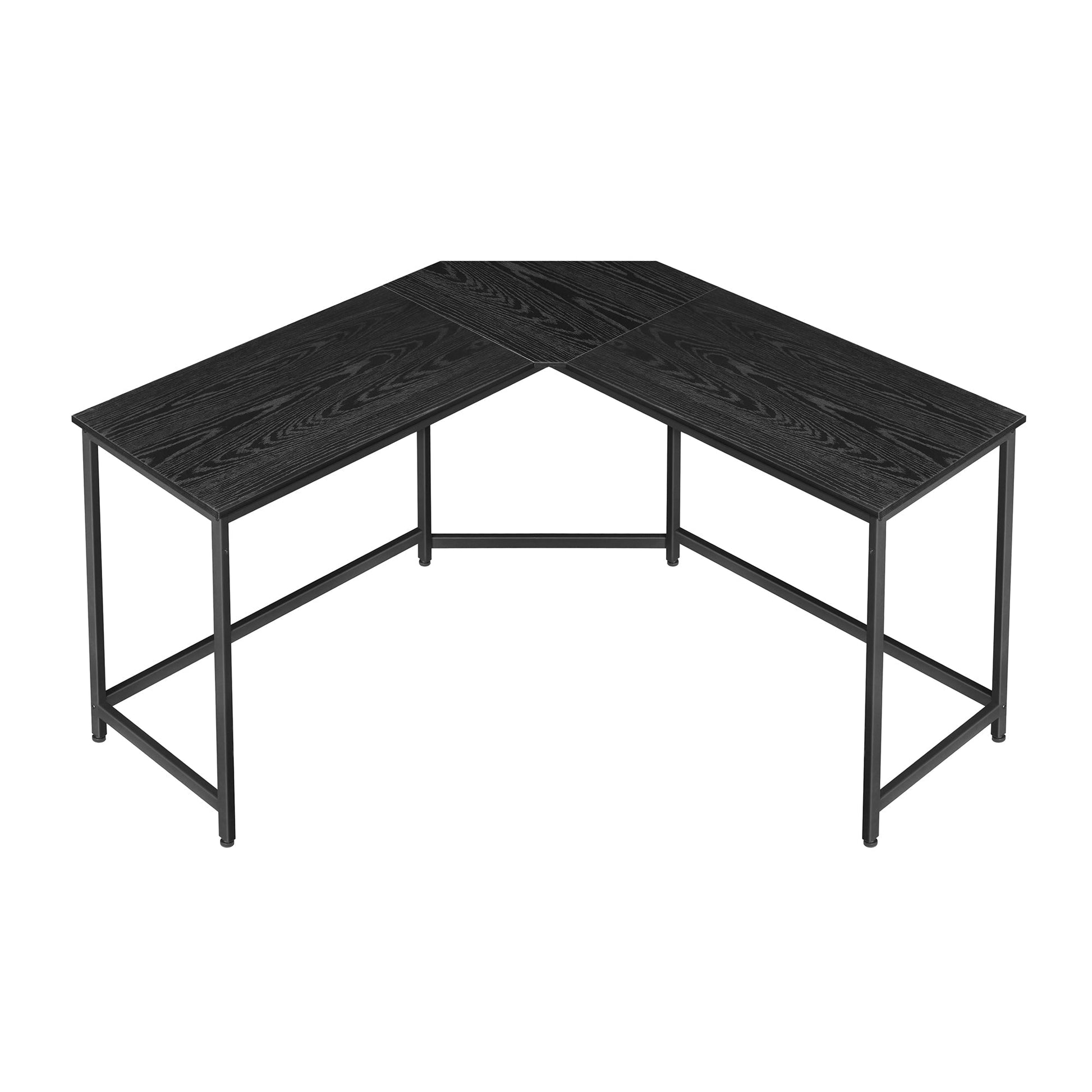 Kutni stol L-oblika, radni stol, gaming stol, 149 x 149 x 76 cm, crne boje | VASAGLE-vitahome.hr