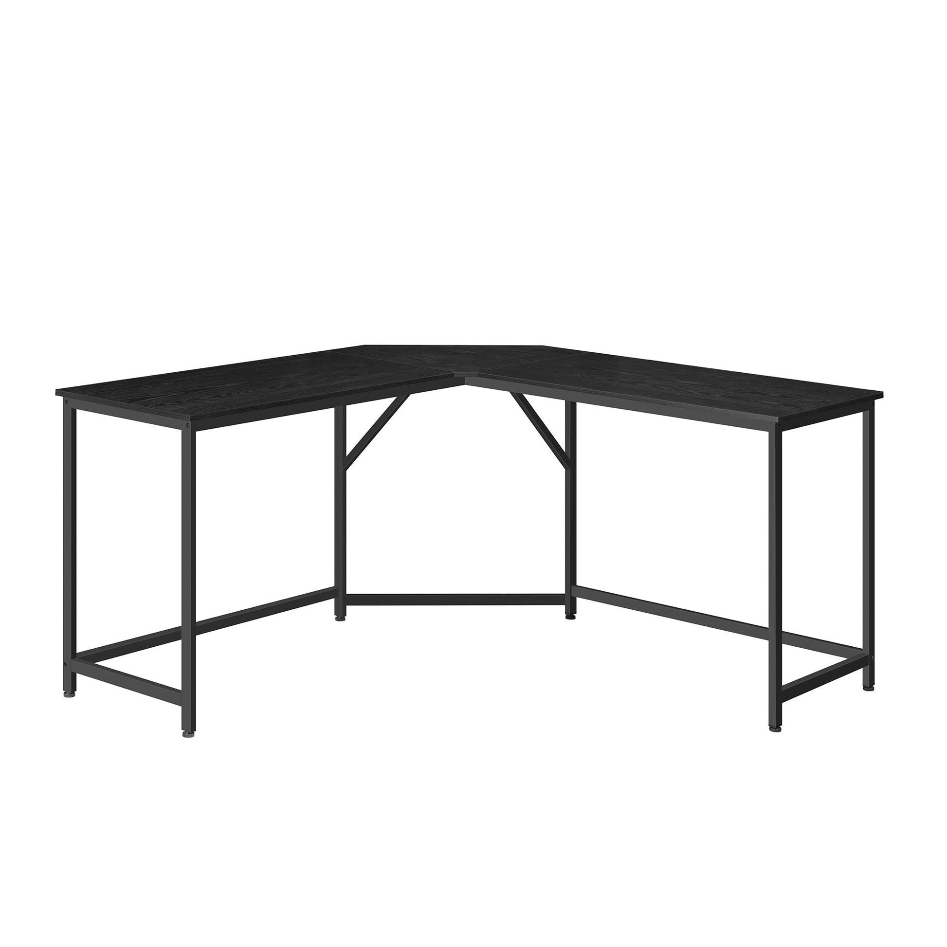 Kutni stol L-oblika, radni stol, gaming stol, 149 x 149 x 76 cm, crne boje | VASAGLE-vitahome.hr