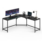 Kutni stol L-oblika, radni stol, gaming stol, 149 x 149 x 76 cm, crne boje | VASAGLE-vitahome.hr