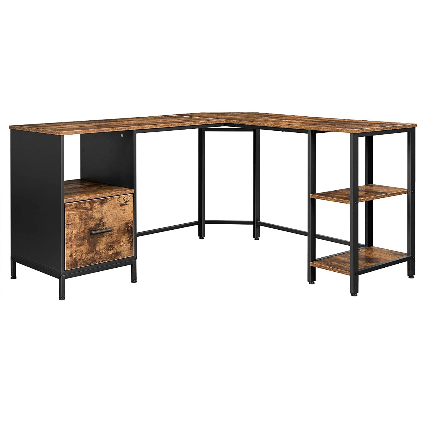 kutni stol, računalni stol u obliku slova L 137 x 150 x 75 cm | Vasagle-vitahome.hr