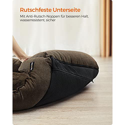 Kutyaágy, fekhely nagytestű kutyáknak, XL, barna-FEANDREA-Vita Home