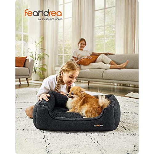 Kutyaágy, kisállatágy mosható huzattal, M-es, sötétszürke-FEANDREA-Vita Home