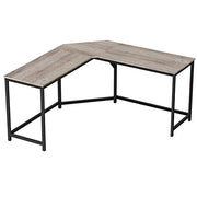L-alakú íróasztal, 149 x 149 cm, sarokasztal, greige és fekete-VASAGLE-Vita Home