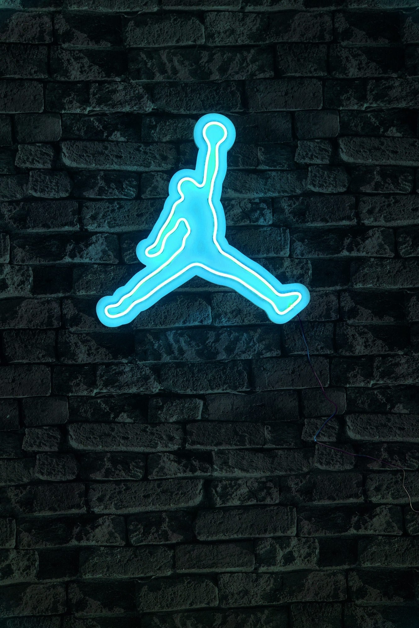 lastična zidna dekoracija s LED rasvjetom, Basketball - Blue | AG-vitahome.hr