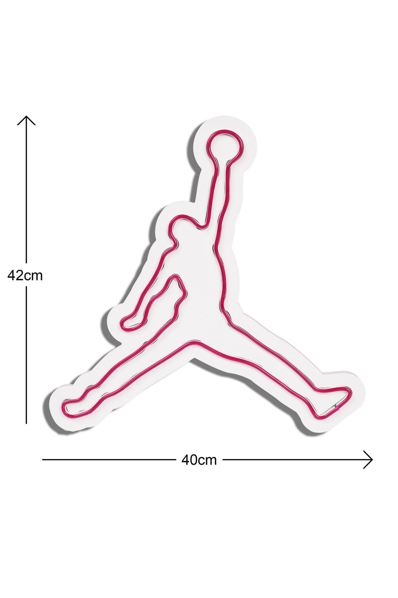 lastična zidna dekoracija s LED rasvjetom, Basketball - Red | AG-vitahome.hr