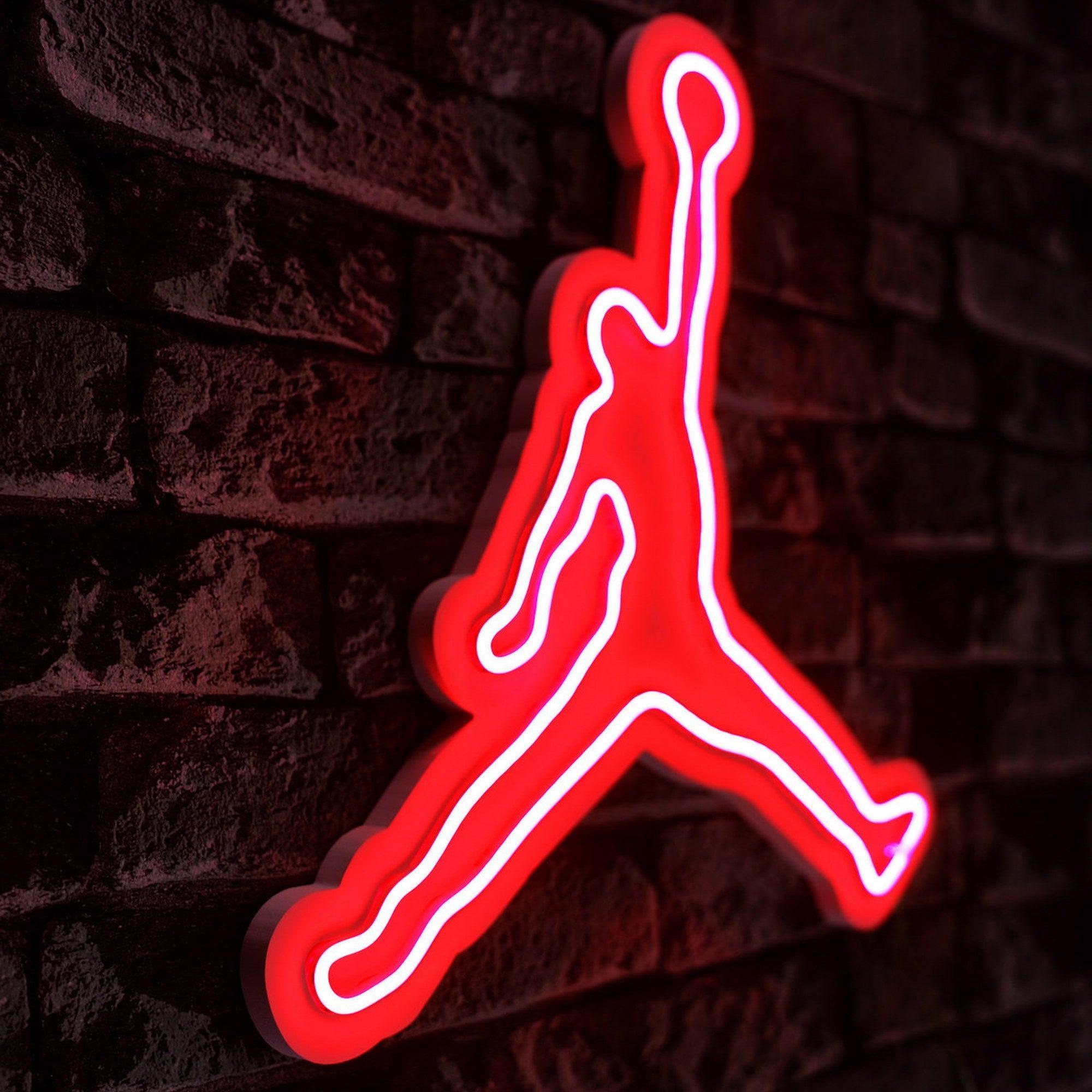 lastična zidna dekoracija s LED rasvjetom, Basketball - Red | AG-vitahome.hr