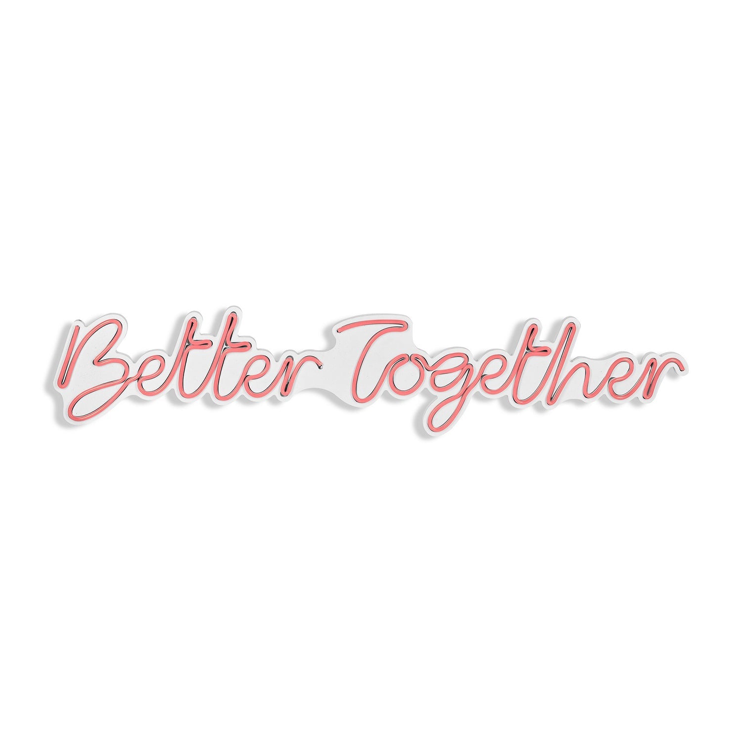 lastična zidna dekoracija s LED rasvjetom, Better Together - Pink | AG-vitahome.hr