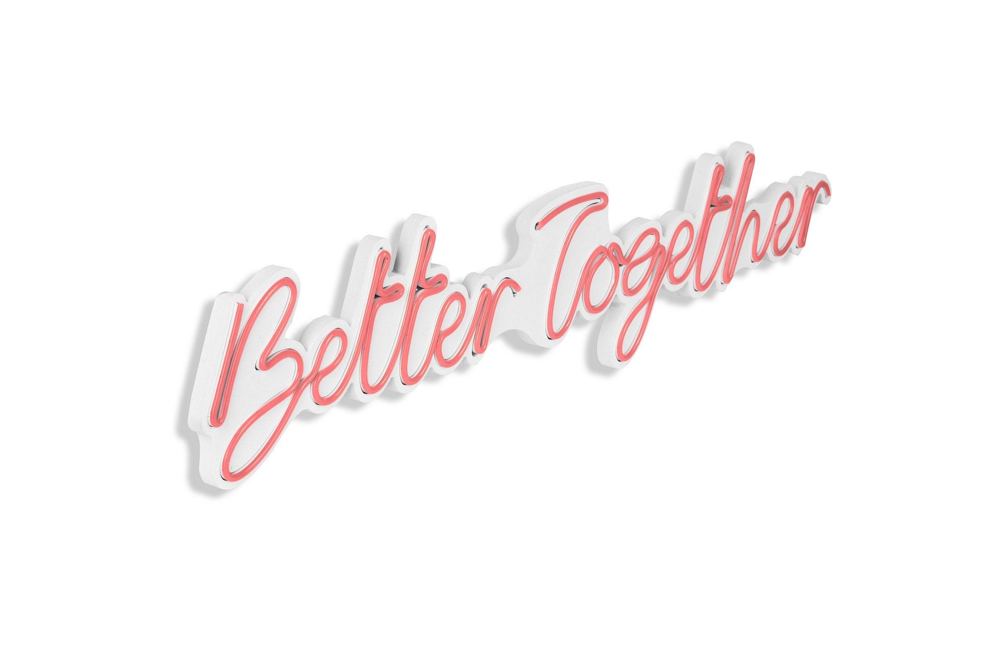 lastična zidna dekoracija s LED rasvjetom, Better Together - Pink | AG-vitahome.hr