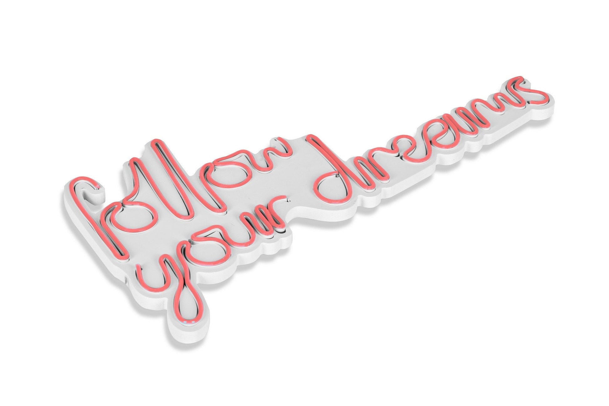 lastična zidna dekoracija s LED rasvjetom, Follow Your Dreams - Pink | AG-vitahome.hr