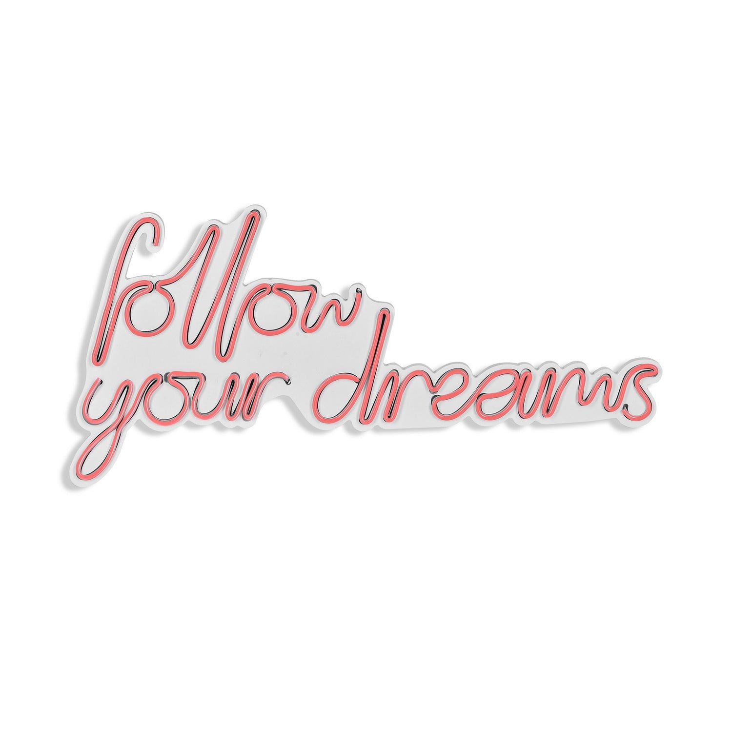 lastična zidna dekoracija s LED rasvjetom, Follow Your Dreams - Pink | AG-vitahome.hr