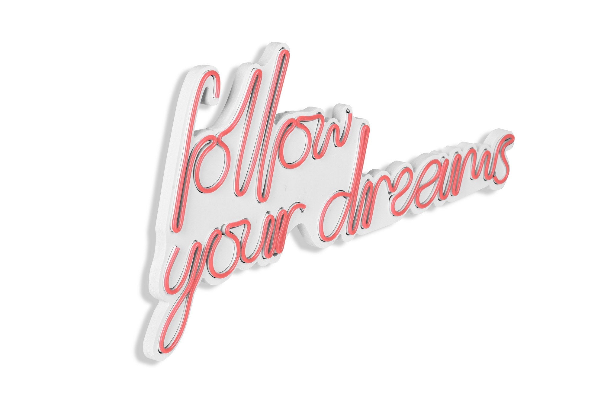 lastična zidna dekoracija s LED rasvjetom, Follow Your Dreams - Pink | AG-vitahome.hr