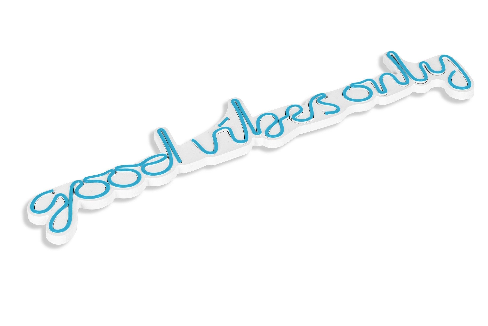 lastična zidna dekoracija s LED rasvjetom, Good Vibes Only - Blue | AG-vitahome.hr
